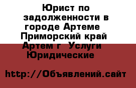 Юрист по задолженности в городе Артеме - Приморский край, Артем г. Услуги » Юридические   